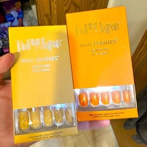 2 full sets Red Aspen nail dashes